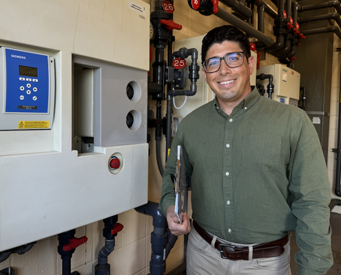 After 14 years serving in the United States Marine Corps, Carlos Cortes found civilian employment in the water industry with the City of Poway. Photo: San Diego County Water Authority
