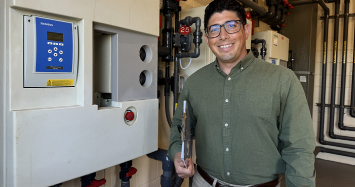 After 14 years serving in the United States Marine Corps, Carlos Cortes found civilian employment in the water industry with the City of Poway. Photo: San Diego County Water Authority