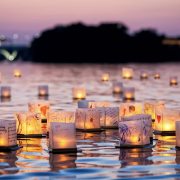 The Water Lantern Festival comes to Santee Lakes Recreational Preserve in December. Photo: Santee Lakes Recreational Preserve