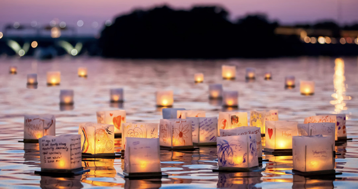The Water Lantern Festival comes to Santee Lakes Recreational Preserve in December. Photo: Santee Lakes Recreational Preserve
