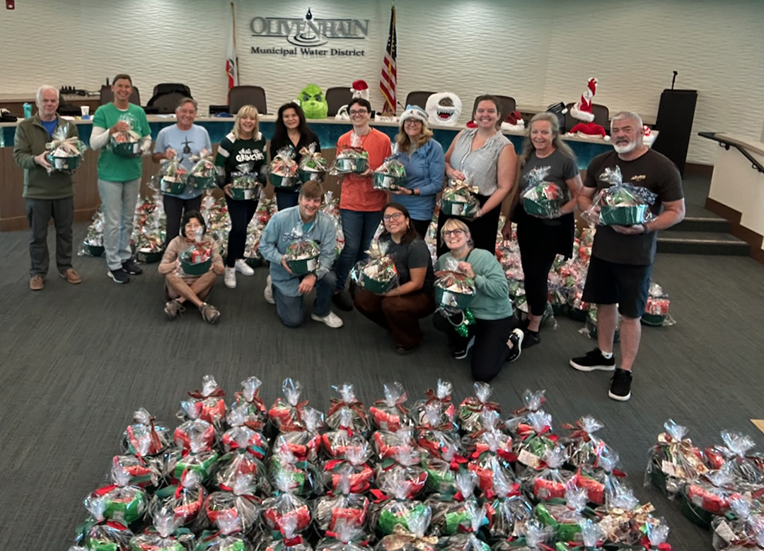 Olivenhain Municipal Water District employees and other Water For People volunteers give their time and talent in support of Water for People. Photo: Olivenhain Municipal Water District