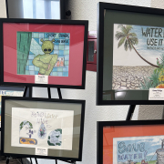 Winning artwork from student Emma Phillips of Christ Lutheran School in La Mesa is on public display in the Metropolitan Water District traveling art show this week. Photo: Helix Water District