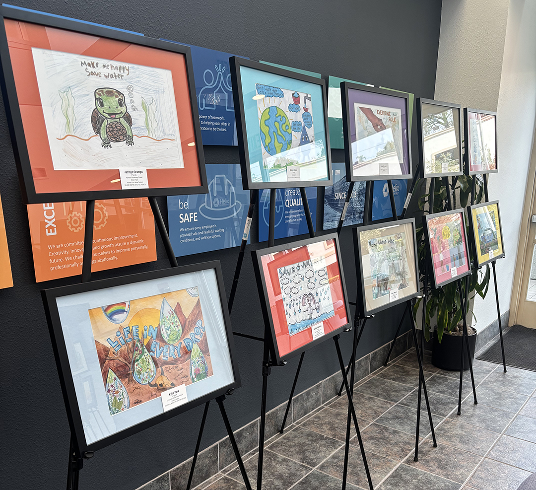 Members of the public are welcome to view the art show during business hours at the Helix Water District administration building in La Mesa this week. Photo: Helix Water District