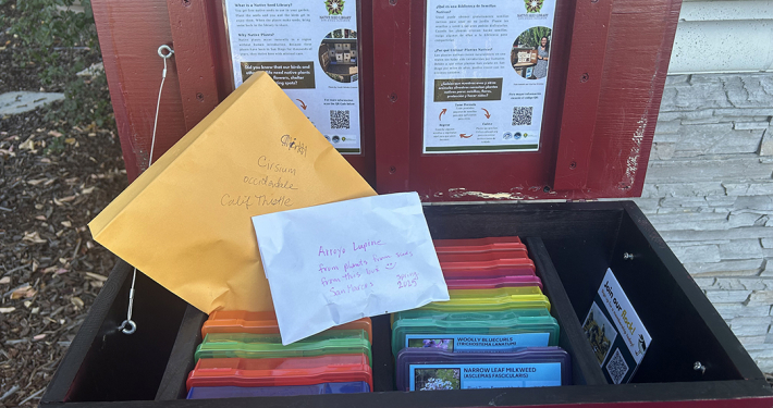 The Native Plant Seed Library established by the Vallecitos Water District is a success thanks in part to community contributors known as “Seed Heroes.” Photo: Vallecitos Water District