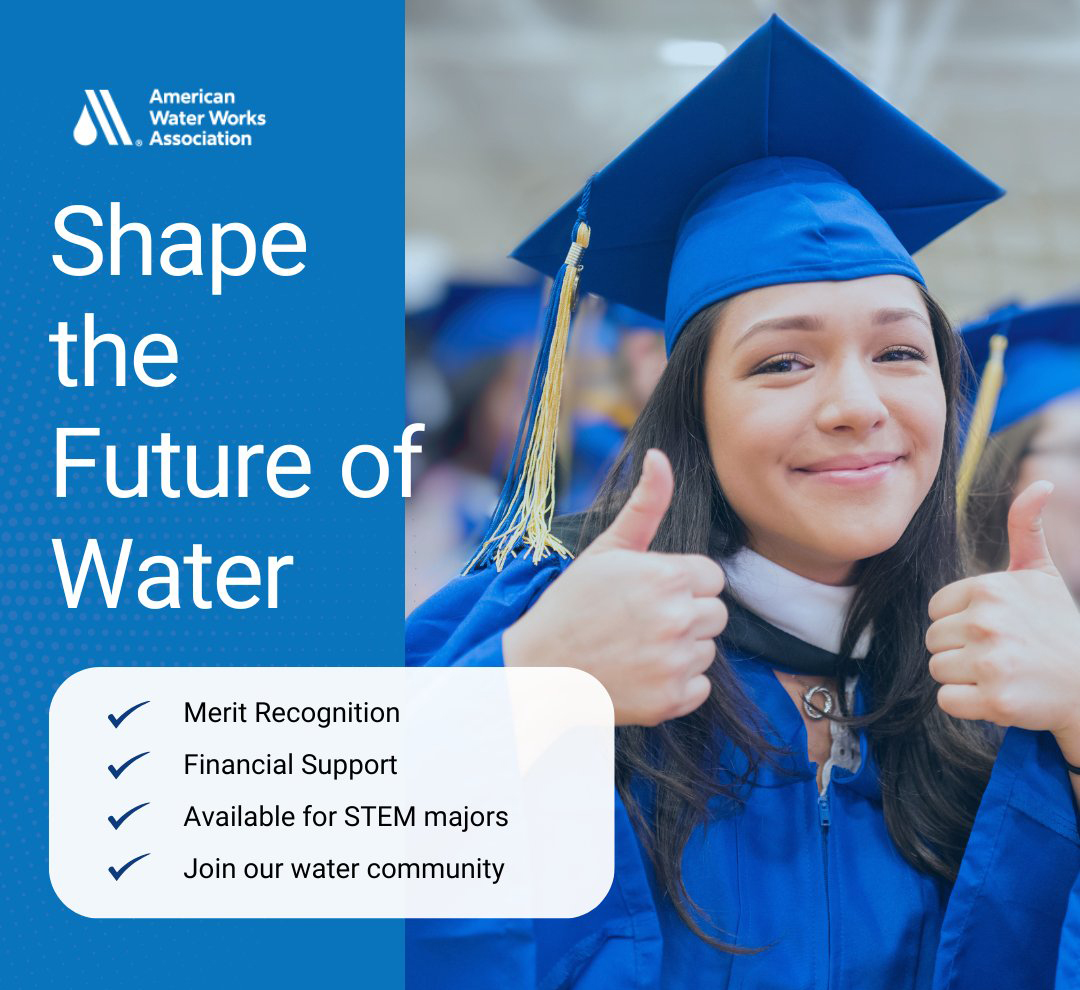 The American Water Works Association offers scholarships for graduate and undergraduate studies. 