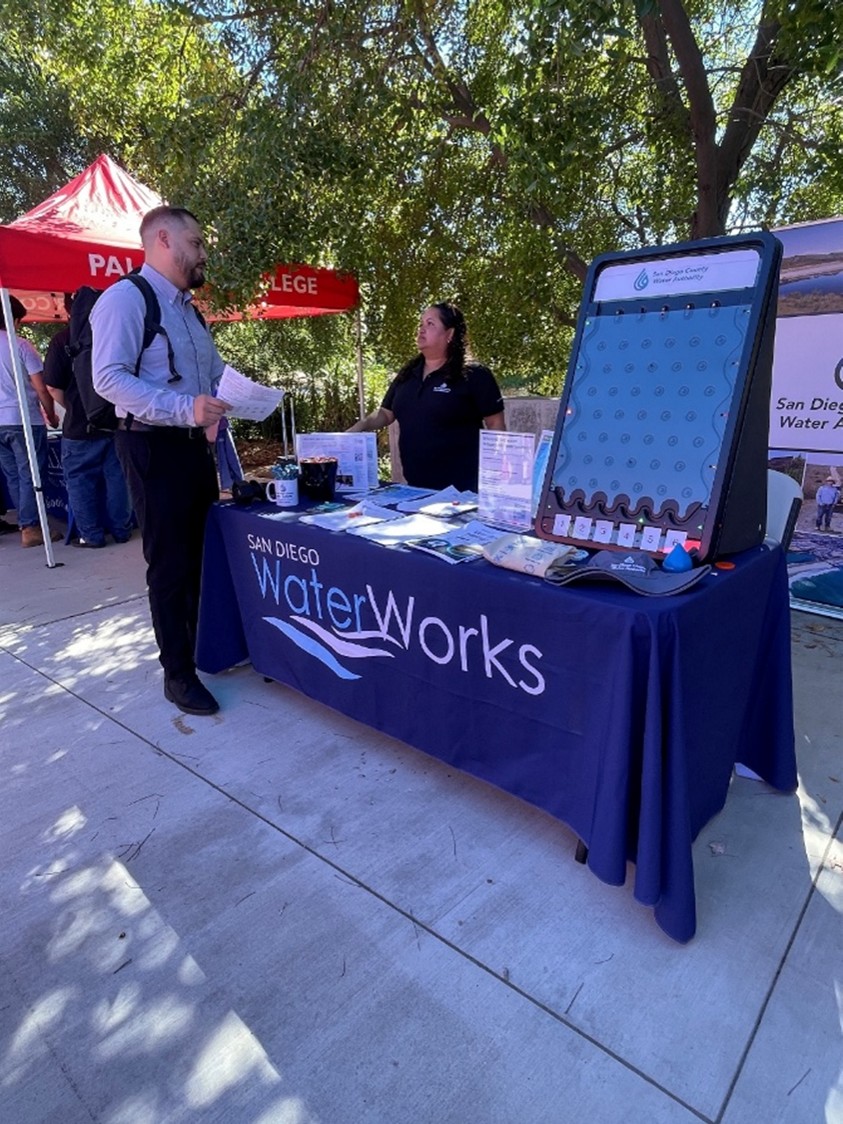 Senior Human Resources Analyst Patty Duran at the Camp Pendleton Career Exploration & Hiring Event.