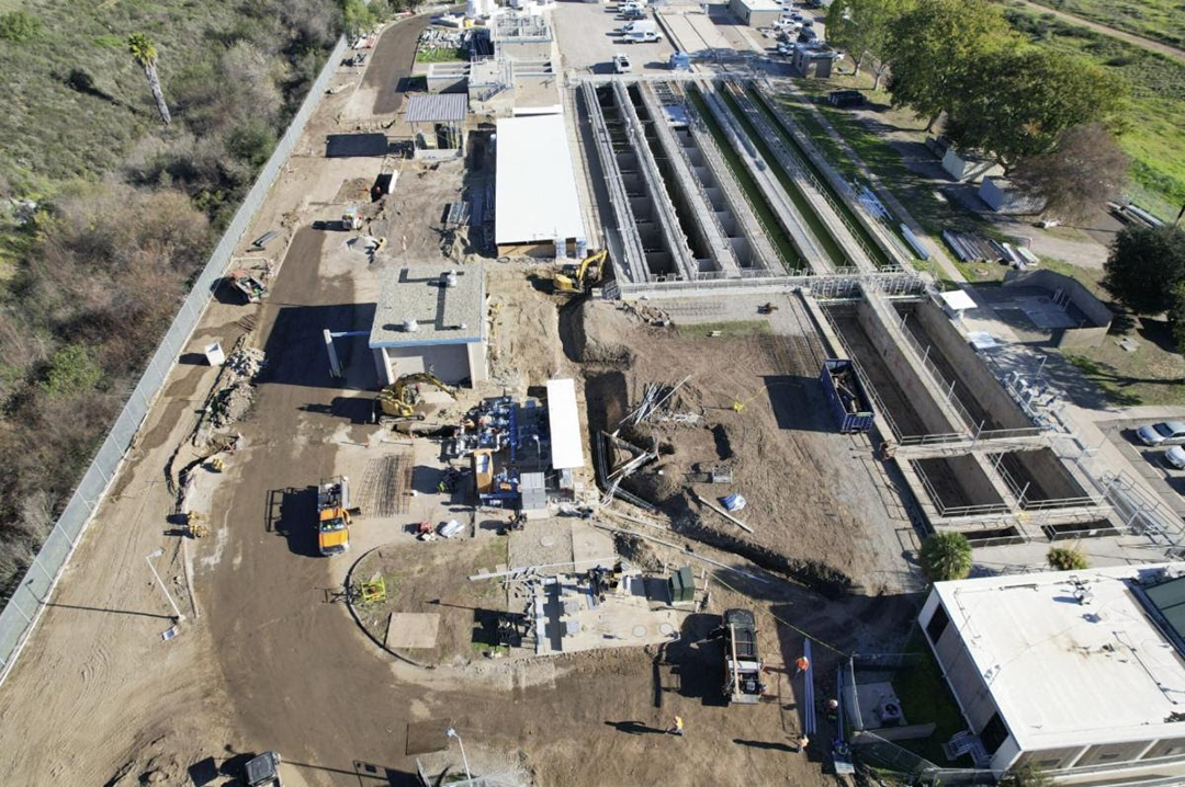 Changes are coming to the former site of the Ray Stoyer Water Recycling Facility as the East County AWP works toward completion. Photo: East County AWP spring 2026