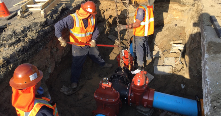 The City of Oceanside begins work on pipeline replacements of aging water and sewer mains. Some are approaching 100 years old, well past their expected useful life. Photo: City of Oceanside