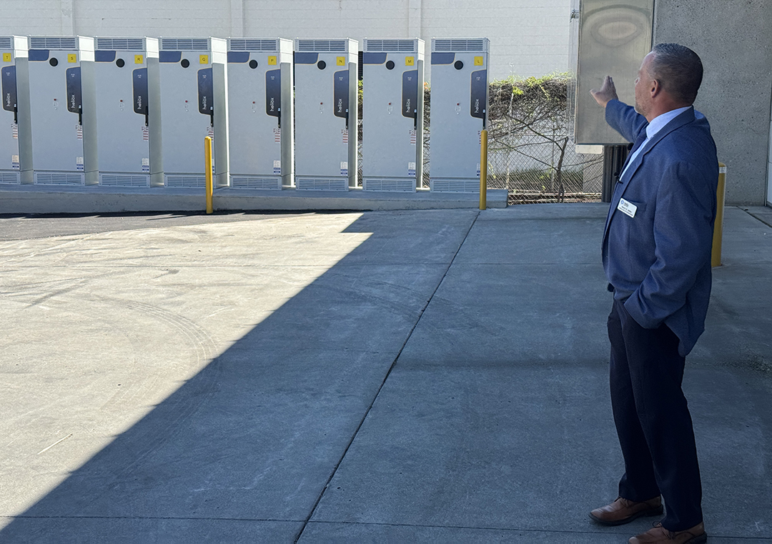 The infrastructure includes 87 chargers, from 40 to 640 kilowatts, manufactured by Heliox and Autel. The largest can recharge medium- and heavy-duty trucks in an hour. Photo: San Diego County Water Authority EV charging