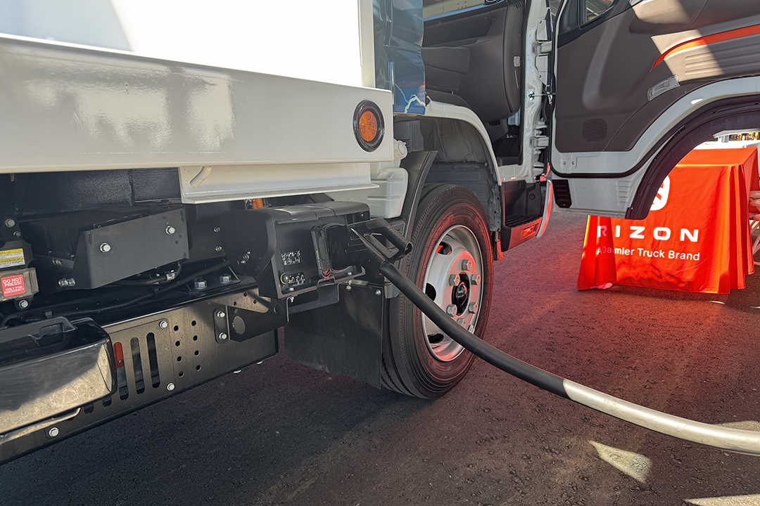 By converting its fleet and providing the charging infrastructure to support it, Helix expects to see continued cost savings from a zero-emissions fleet. Photo: San Diego County Water Authority EV charging