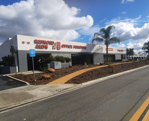 The family owned business Richard Allyn Office Furniture is the most recent beneficiary of the San Diego County Water Authority's Large Landscape Direct Install Assistance Program. Photo: Vallecitos Water District