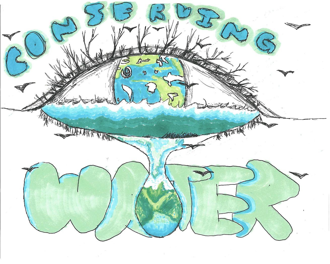 Winning entry 2026 Student Poster Contest created by Austin M. Photo: Olivenhain Municipal Water District
