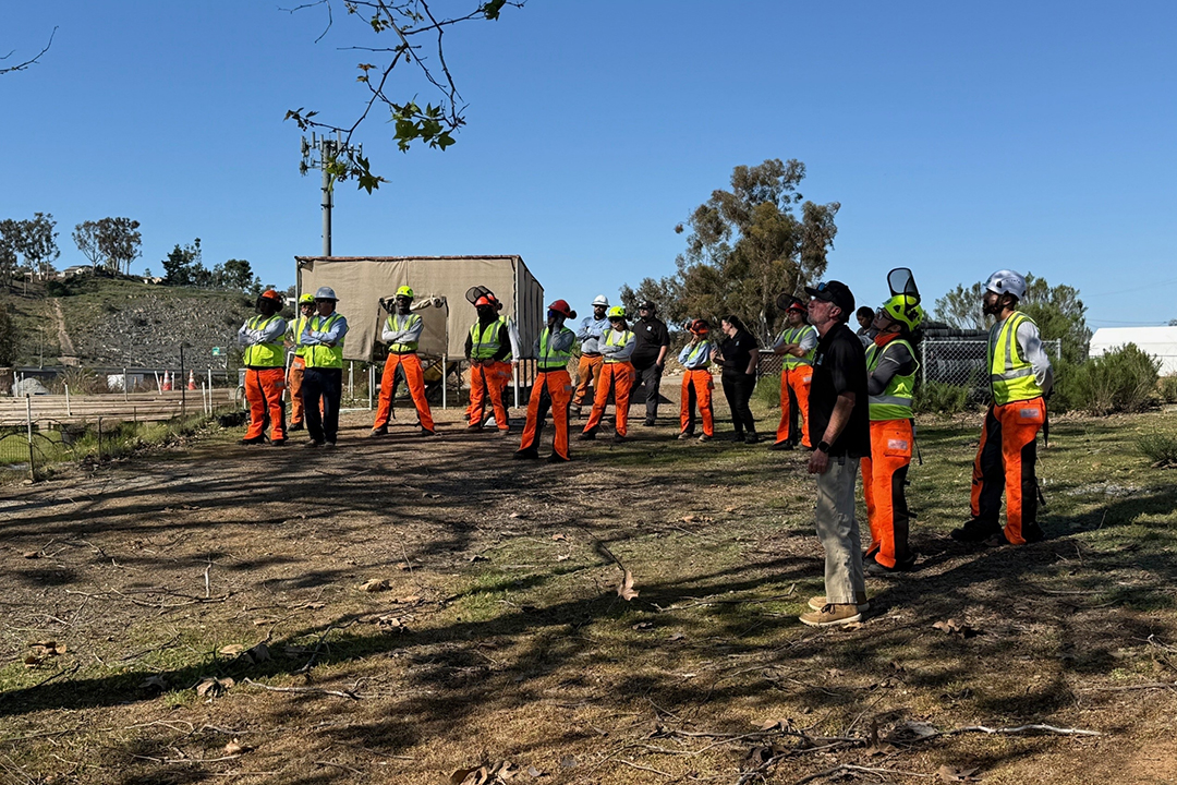 Urban Corps San Diego teams led by development manager Zhenxi Zhong, contributed labor to habitat restoration and site management. Photo: Sweetwater Authority