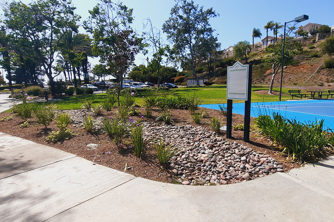 Riverbed features and new plants offer benefits to the Emerald Heights HOA. Photo: Vallecitos Water District