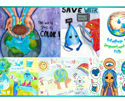 Six talented students won the 2026 Otay Water District Poster Contest with their depiction of water conservation themes.