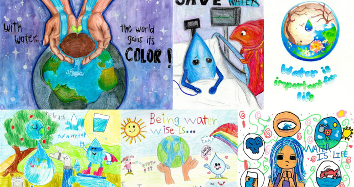 Six talented students won the 2026 Otay Water District Poster Contest with their depiction of water conservation themes.